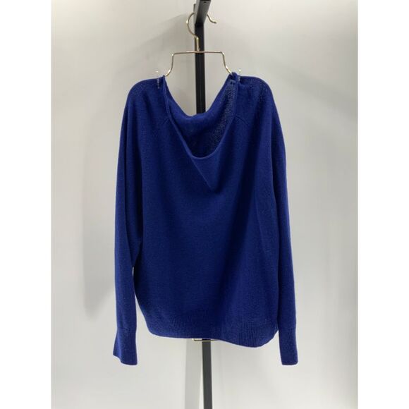 Quince Womens Mongolian Cashmere Boatneck Sweater Deep Ocean Sleeved Top L - Picture 1 of 2